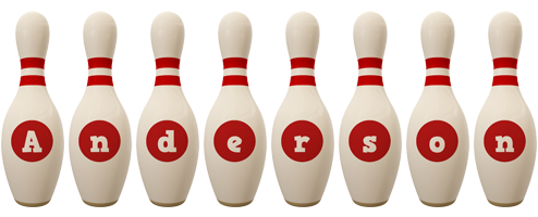 Anderson bowling-pin logo