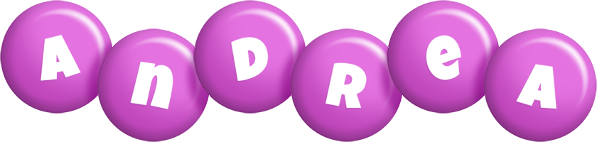 Andrea candy-purple logo