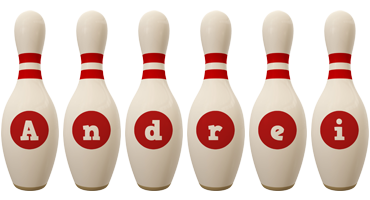 Andrei bowling-pin logo