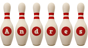 Andres bowling-pin logo