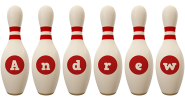 Andrew bowling-pin logo