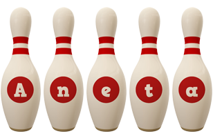 Aneta bowling-pin logo