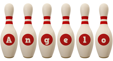 Angelo bowling-pin logo