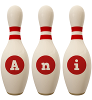 Ani bowling-pin logo