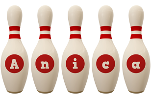 Anica bowling-pin logo