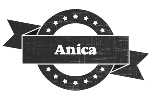 Anica grunge logo