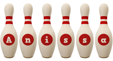 Anissa bowling-pin logo
