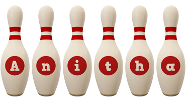 Anitha bowling-pin logo