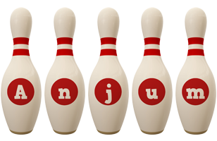 Anjum bowling-pin logo