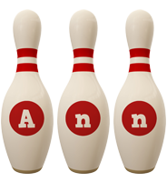 Ann bowling-pin logo