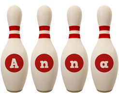 Anna bowling-pin logo