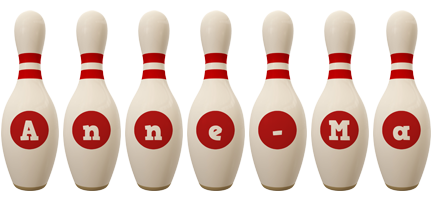 Anne-Ma bowling-pin logo