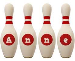 Anne bowling-pin logo