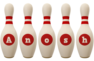 Anosh bowling-pin logo