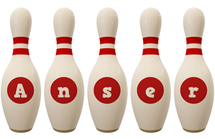 Anser bowling-pin logo