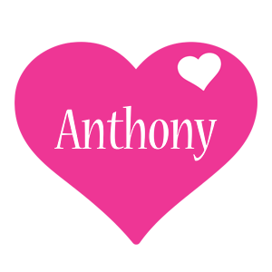 Anthony love-heart logo