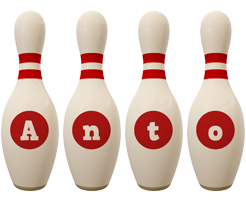 Anto bowling-pin logo