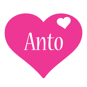 Anto love-heart logo
