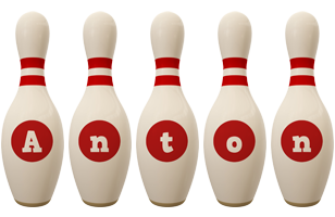 Anton bowling-pin logo