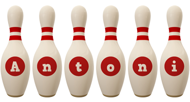 Antoni bowling-pin logo