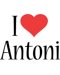 Antoni i-love logo