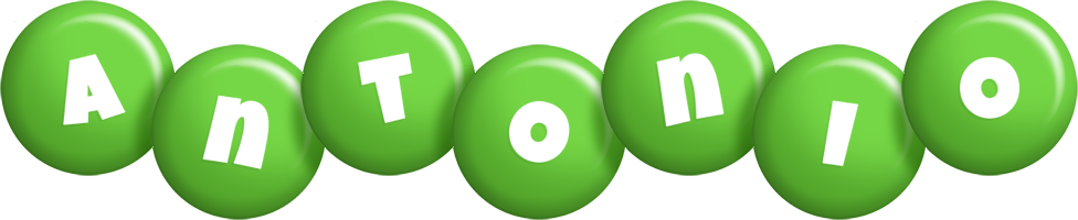 Antonio candy-green logo