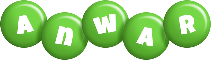 Anwar candy-green logo