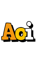 Aoi cartoon logo