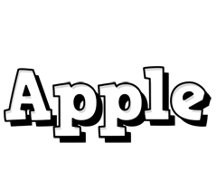 Apple snowing logo