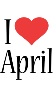 April i-love logo