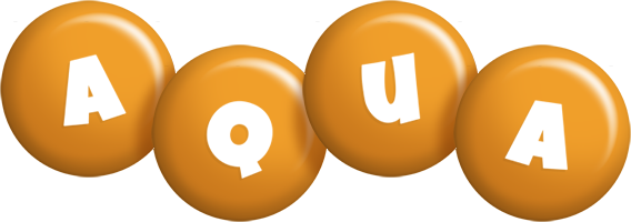 Aqua candy-orange logo