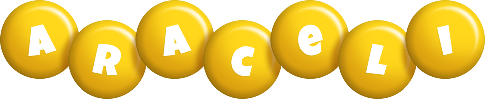 Araceli candy-yellow logo
