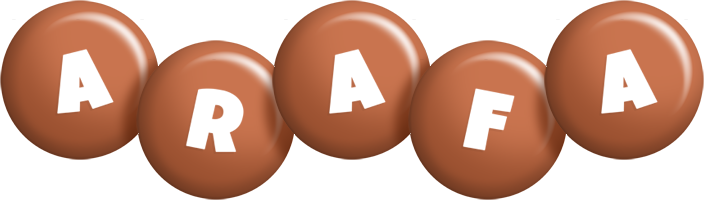 Arafa candy-brown logo