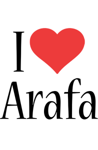 Arafa i-love logo