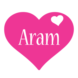 Aram love-heart logo