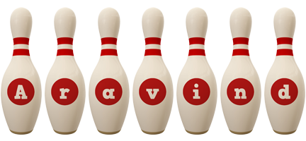Aravind bowling-pin logo