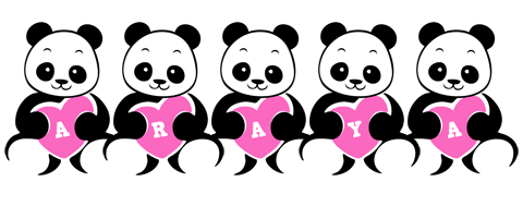 Araya love-panda logo
