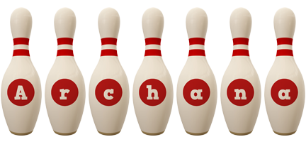 Archana bowling-pin logo