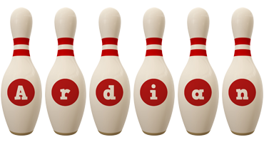 Ardian bowling-pin logo