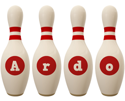 Ardo bowling-pin logo