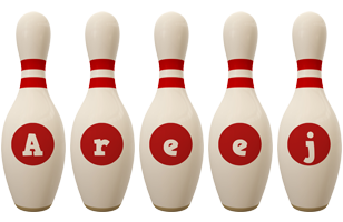 Areej bowling-pin logo
