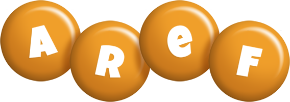 Aref candy-orange logo