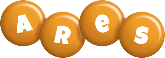 Ares candy-orange logo