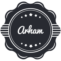 Arham badge logo