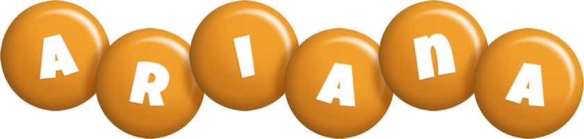 Ariana candy-orange logo