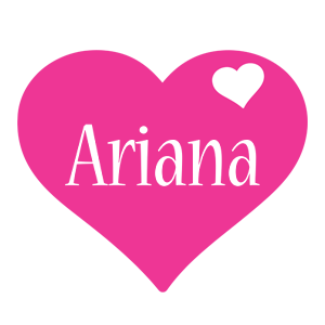 Ariana love-heart logo