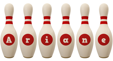 Ariane bowling-pin logo