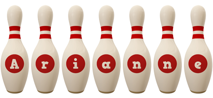 Arianne bowling-pin logo