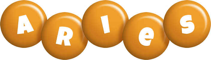 Aries candy-orange logo