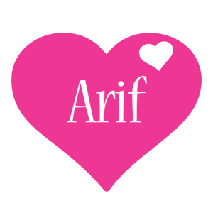 Arif love-heart logo